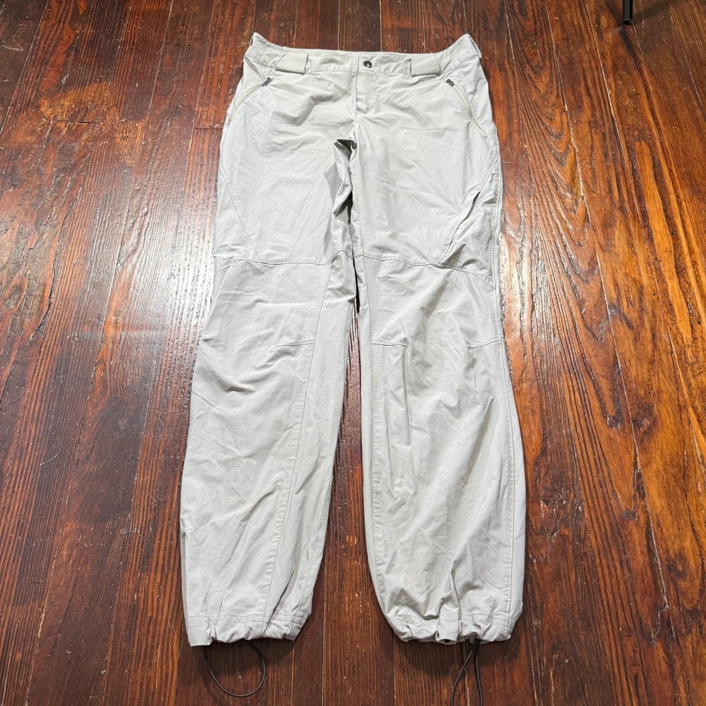 Columbia Pants Womens 12 Beige Hiking Omni Wick Titanium Gorpcore Granola‎ Girl
